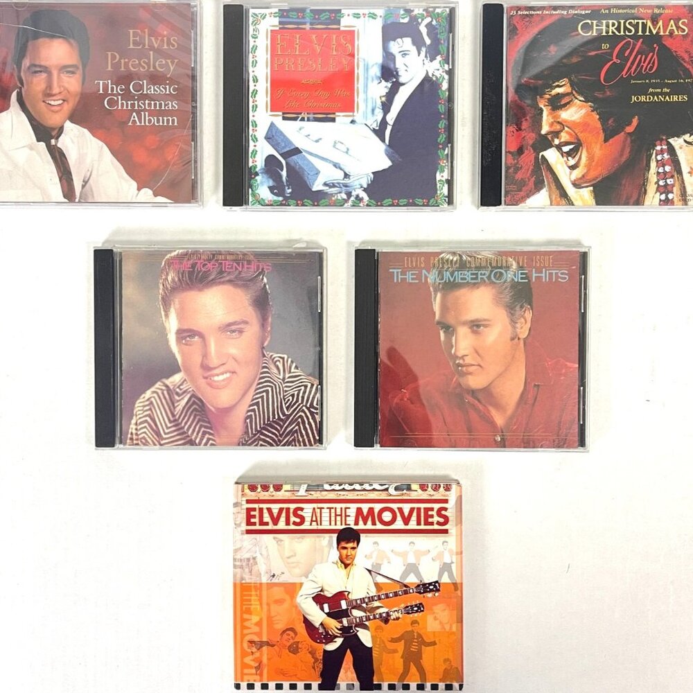 Elvis Presley 6 CD Lot 19 Top Ten Hits + Classic Christmas Album + Jordanaires